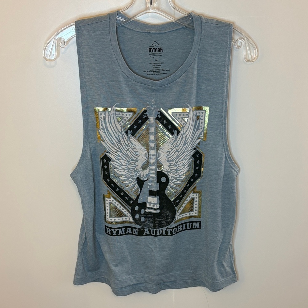 Nashville’s Ryman Auditorium Graphic Tank Top - Heathered Blue